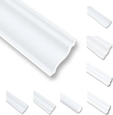 Immagine prodotto di MDEKOR 50 metri di Cornici per Soffitto in Polistirene XPS Profilo Decorativo Bianco 40x40 cm Pacchetto Risparmio NM50