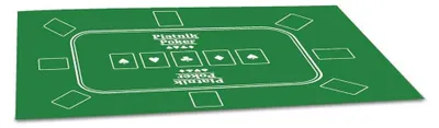 Produktbild von Pokerteppich Pokertischdecke Pokertischtuch - 60 x 90 cm - Für Kinder von 6 bis 18 Jahren