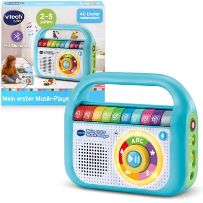 Produktbild von VTech Baby Mein erster Musik-Player, Musikspielzeug, 2 Jahr(e), AA, 480 g, Blau, Weiß