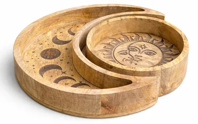 Image de Assiette ronde en forme de croissant, modèle S/2