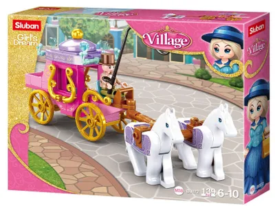 Zdjęcie produktu dla Sluban Girls Dream Village M38-B0872 Wóz z końmi z epoki