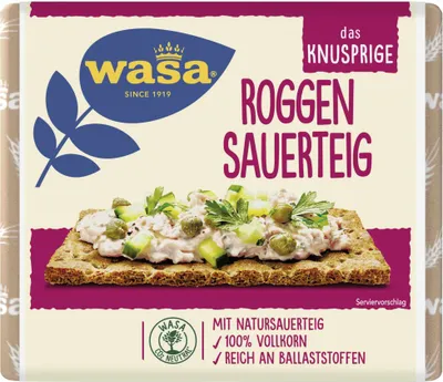 Produktbild von Wasa Knäckebrot Roggen traditionell (235g Packung)
