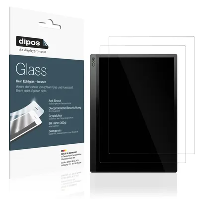 Produktbild von 2x Schutzfolie für Boox Tab Ultra C - Anti-Shock 9H Folie dipos Glass Kunststoffglas