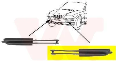 Produktbild von VAN WEZEL Zierleiste Stoßfänger Vorne Links für BMW 3 Limousine (E46) 3 Touring (E46)