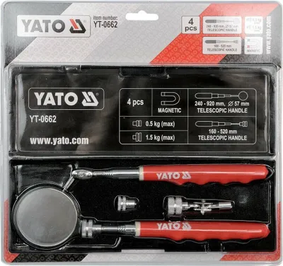 Zdjęcie produktu dla Lusterko inspekcyjne z uchwytem magnetycznym 170–640, 240–940 mm, 2-częściowe
