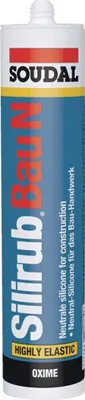 Produktbild von Soudal Bausilikon Silirub Bau N Schwarz