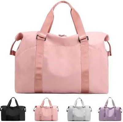 Image de Sac de sport et de voyage pliable multifonction Unyqoos®, 46 x 20 x 31 cm, en nylon 600D, 0,6 kg, avec compartiment intérieur étanche à fermeture éclair, résistant à l'eau, pour femmes et hommes