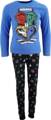 Produktbild von Harry Potter Hogwarts Kinder Schlafanzug Pyjama – Blau / 110