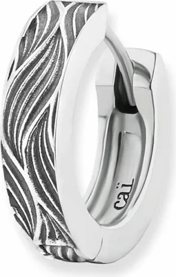 Produktbild von cai Single-Ohrring 925/- Sterling Silber 1,4cm Silbergrau 132210516