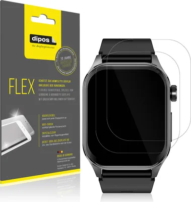 Produktbild von 2x Schutzfolie für Knauermann Pro 3 Folie, 100% Displayabdeckung, dipos Flex