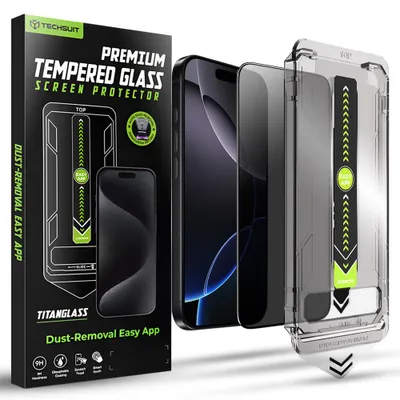 Obrázok produktu pre Techsuit - TitanGlass FullCover ochranné sklo pre iPhone 16 Pro Max - privátne
