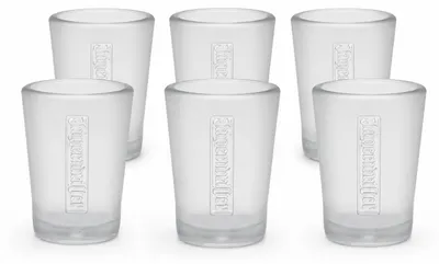 Produktbild von Jägermeister Shotbecher 2cl 6er Set - Frosted Hartschalenplastik Shotbecher