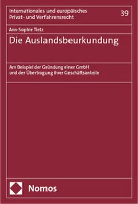 Image de Die Auslandsbeurkundung