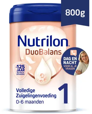 Immagine prodotto di Nutrilon Duobalans 1 latte iniziale 0-6 mesi, 800g omogeneizzato per lo sviluppo