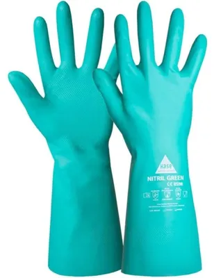 Produktbild von Chemikalienschutzhandschuhe Nitril green, Gr. 9