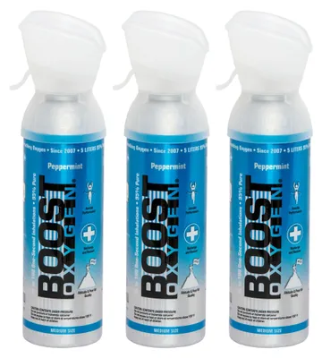 Immagine prodotto di Boost Oxygen bomboletta di ossigeno Menta, medio, 3x5L