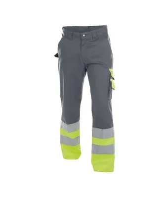 Produktbild von DASSY® Omaha Warnschutzhose ZEMENTGRAU/NEONGELB Gr.53 Länge: MINUS