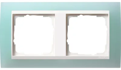 Immagine prodotto di Cornice di copertura Gira doppia Gira Event opaca con cornice intermedia bianco puro, 1 pz.