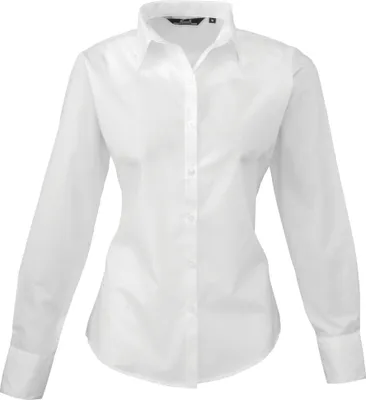 Produktbild von Premier - Bluse für Damen Langärmlig RW1090 (12UK/38DE) (Rosa)
