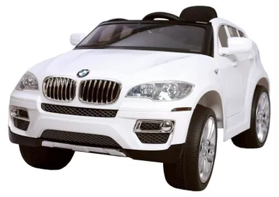 Produktbild von Kinder Elektroauto BMW X6 Weiß mit Fernbedienung und LED-Lichtern