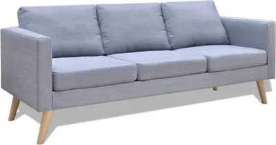 Produktbild von ZMH Sofa 3-Sitzer Stoff Hellgrau