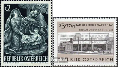 Produktbild von Briefmarken Österreich 1963 Mi 1143,1144 (kompl.Ausg.) postfrisch Sondermarken