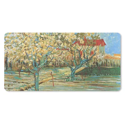 Produktbild von MuchoWow® Schreibtischunterlage Blühender Obstgarten - Vincent van Gogh 80x40 cm - XXL Mauspad - Gaming Mauspad