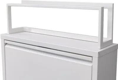 Produktbild von Schuhkipper Metall Aufsatz Metall Pantoffelregal Weiß