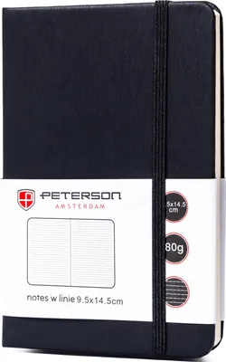 Zdjęcie produktu dla Peterson Notes z długopisem Chaier czarny Jeden rozmiar