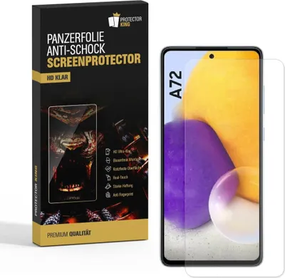 Produktbild von 2x Panzerfolie für Samsung Galaxy A72 ANTI-SCHOCK Displayschutzfolie KLAR