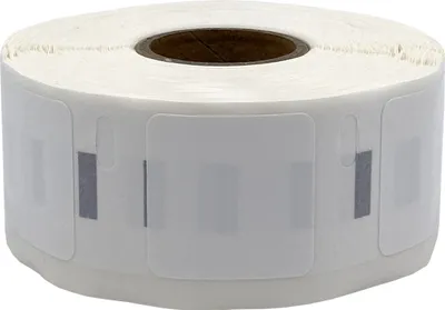 Produktbild von DULA Dymo kompatible Etiketten, 25 x 25 mm, Weiß, Polypropylen, Selbstklebend, 1 Rolle, 850 Etiketten pro Rolle