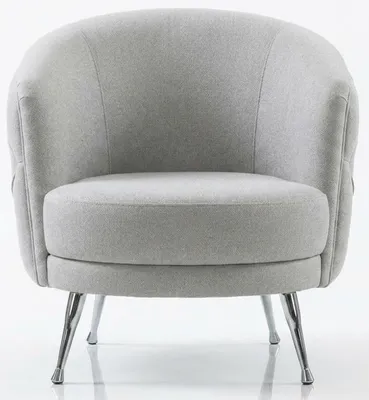 Obrázek produktu pro Křeslo Chesterfield, šedá barva.  pohodlné, stylové, minimalistické
