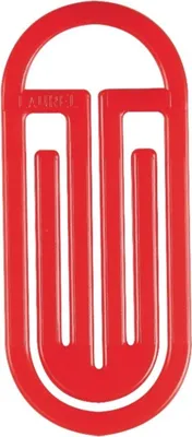 Produktbild von Büroklammern King Klip mit Bogen 62mm VE=10x50 Stück rot