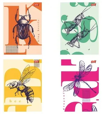 Zdjęcie produktu dla Zeszyt A5/60K kratka Vintage Wings (10szt) - UNIPAP