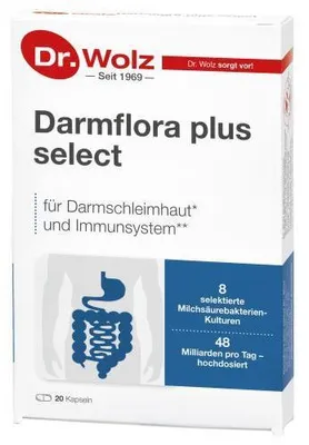 Zdjęcie produktu dla Flora jelitowa plus wybrane kapsuki 20 kapsuek