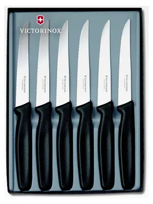 Produktbild von Steakmesserset Küchenmesser, Edelstahl, STANDARD