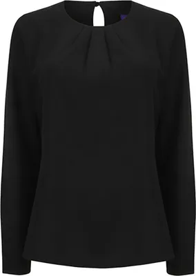 Obrázok produktu pre Dámska blúzka s dlhými rukávmi Henbury Ladies´ Pleat Front