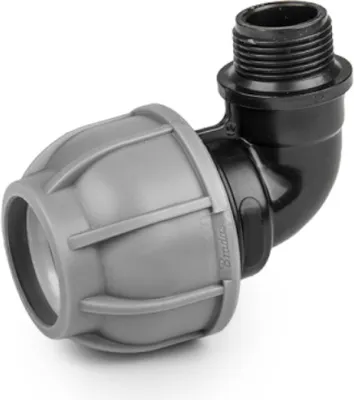 Immagine prodotto di Angolo per tubi PE 40 mm 90° filettatura esterna 6/4" (11/2") Bradas