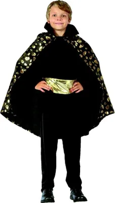 Zdjęcie produktu dla Belti - Peleryna Złoty Wampir 130/140 cm - Stylowy kostium na karnawał i Halloween