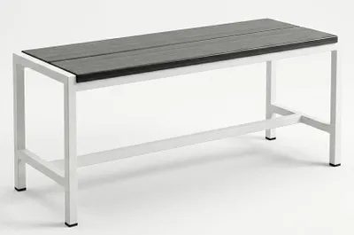 Zdjęcie produktu dla Ławka szatniowa C-1500 TD, profil metalowy, deska tarasowa kompozyt, stabilna | UHL-MASH