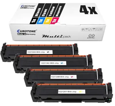 Eurotone 4X Toner Set kompatibel mit HP Color Laserjet Pro MFP M282nw M283cdw – Produktansicht 1