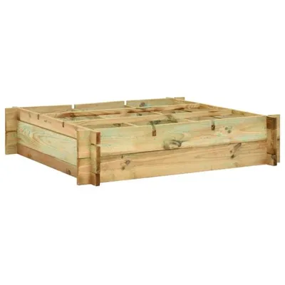 Zdjęcie produktu dla vidaXL Podwyższone łóżko 90 x 90 x 20 cm Drewno impregnowane