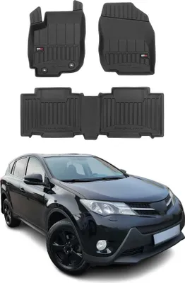 Image de OMAC Tapis de sol en caoutchouc pour Toyota RAV4 2013-2018 Noir Premium