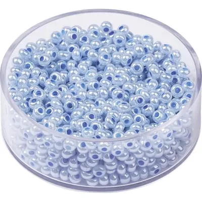 Produktbild von KNORR PRANDELL 213105326 Böhmische Rocailles Ø 25 mm Glas wasserblau