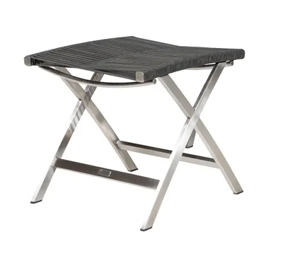 Produktbild von Diamond Garden Atlanta Hocker Edelstahl/Rope Grau