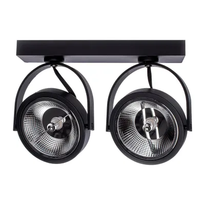 Produktbild von Deckenstrahler Milagro LUGAR schwarz 2xAR111 GU10 Aufputz