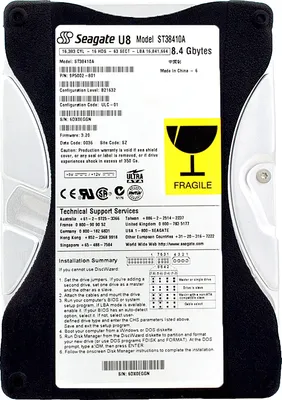 Immagine prodotto di Disco rigido Seagate ST38410A 8,4 Gb ATA 5400 RPM da 3,5'' pollici