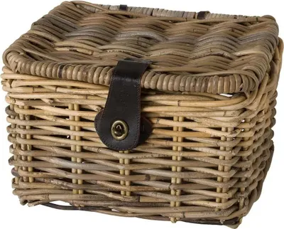 Immagine prodotto di Fastrider Sera Cestino per bicicletta in rattan Coperchio per bicicletta Beige