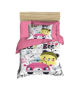 Image de L'Essentiel Linge de Maison, PH151, Baby-Bettbezug-Set, Rosa, 100 x 150 cm