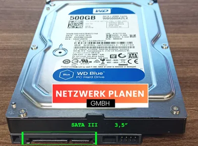 Produktbild von Western Digital Blue, 500 GB, 7200 RPM, 32 MB, 3.5", Serial ATA III